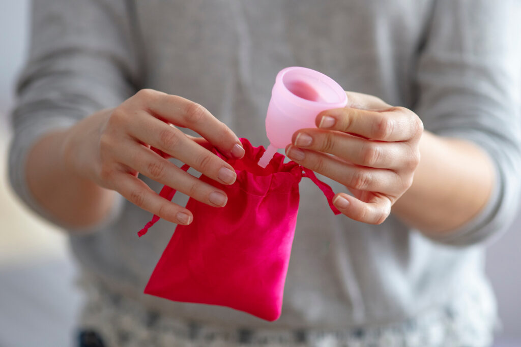 Bild Menstruationstasse Beutel